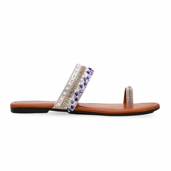 Blue Ethnic Chappal For Women EC0211