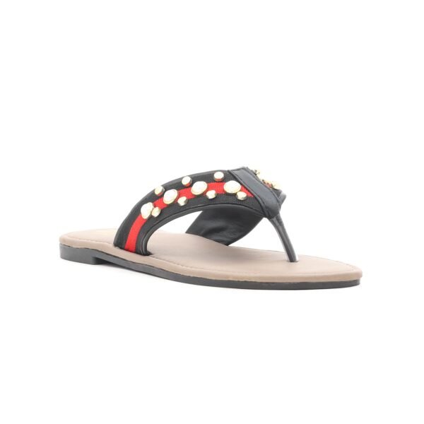 Black Casual Chappal CL1389
