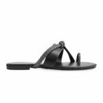 Black Casual Chappal CL1920
