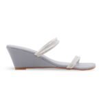 Grey Formal Slipper For Ladies FR8498