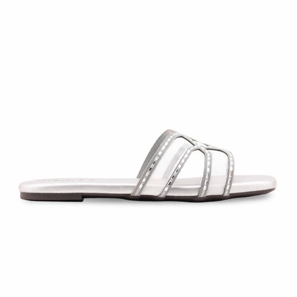 Grey Formal Slipper For Ladies FR8458
