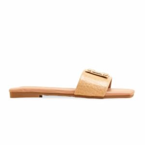 Beige Formal Slipper For Ladies FR8419
