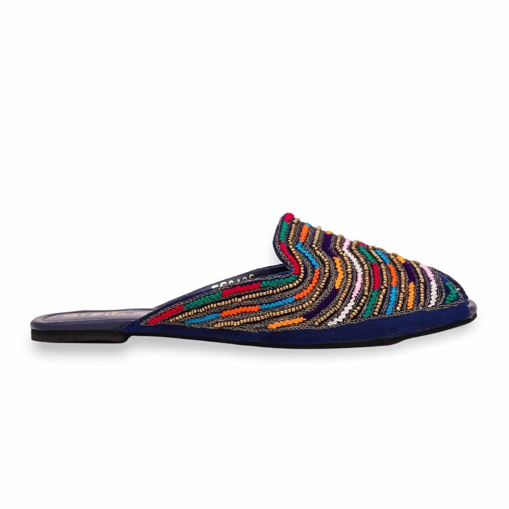 Blue Back Open Khussa EC8486