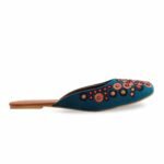 Seagreen Fancy Back Open Khussa EC8543