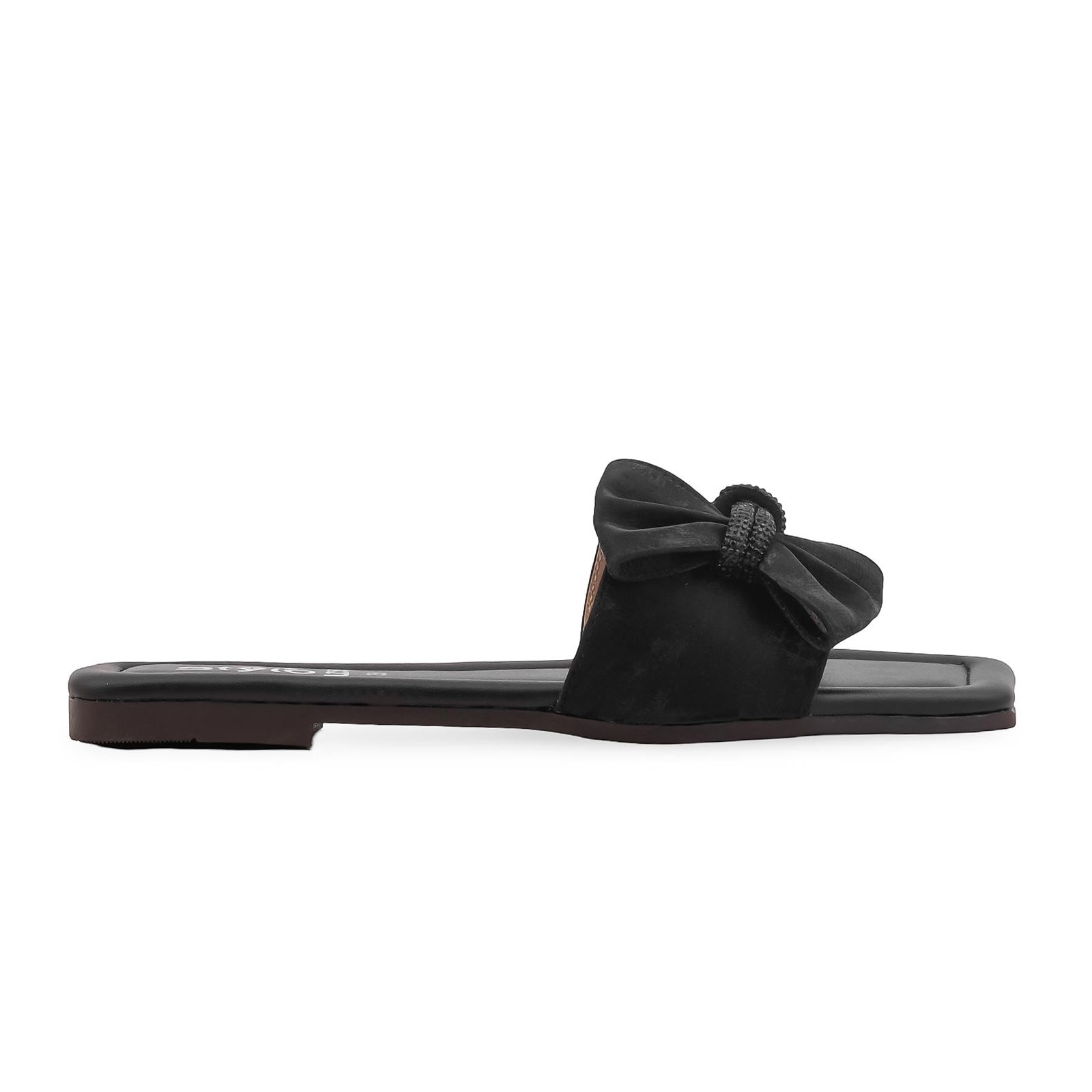 Black Casual Slipper For Ladies CL2259