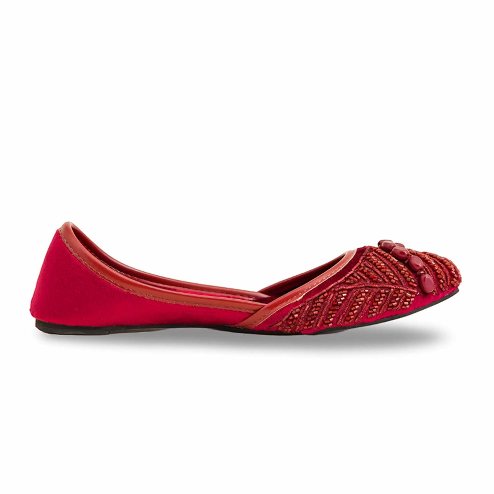 Maroon Fancy Khussa EC8521