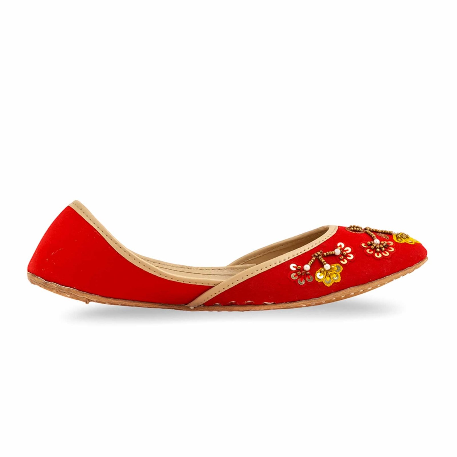 Red Fancy Khussa For Women EC8559