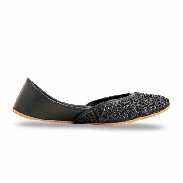 Black Fancy Khussa For Women EC8528