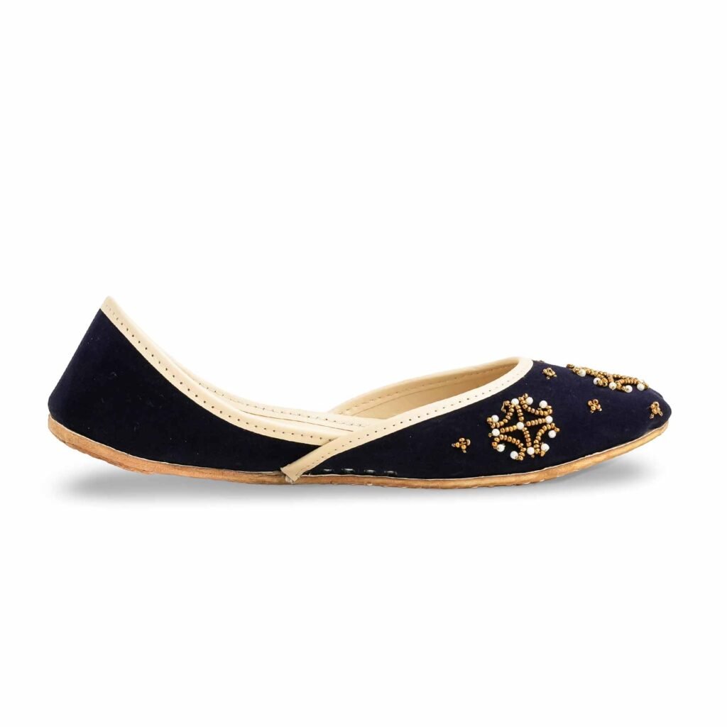 Blue Fancy Khussa For Women EC8560