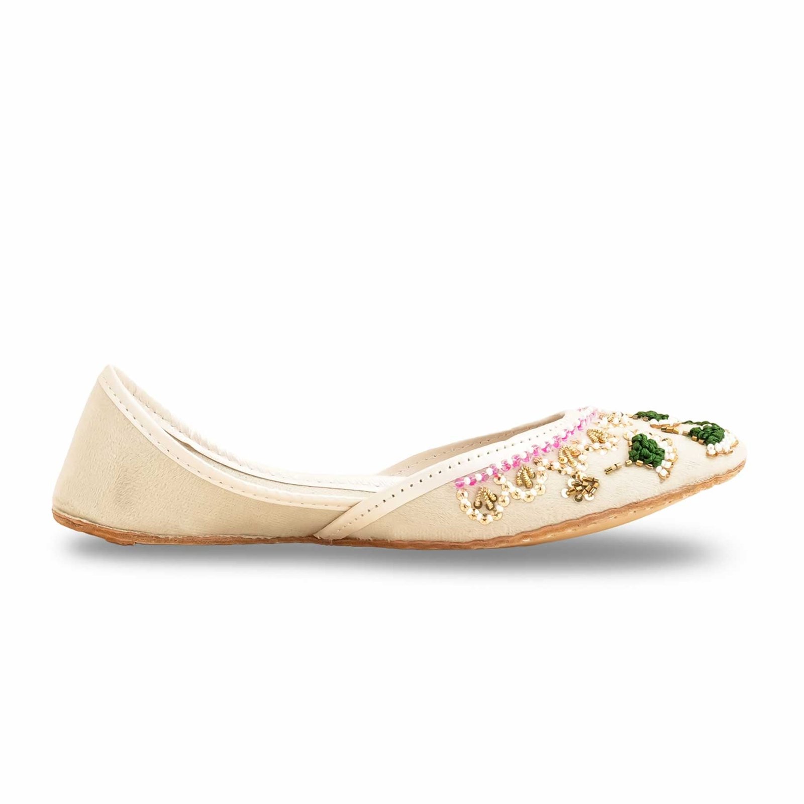 White Fancy Women Khussa EC8556