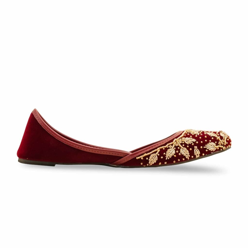 Maroon Fancy Khussa EC8565