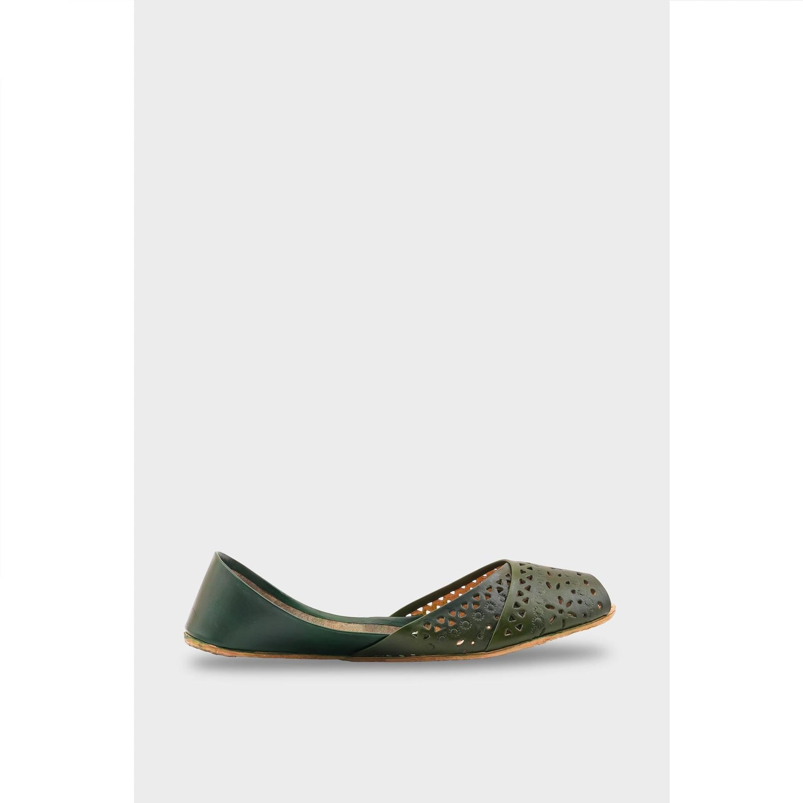 Green Leather Khussa EC8639