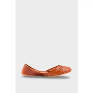 Mustard Leather Khussa EC8639