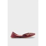 Maroon Leather Khussa EC8641