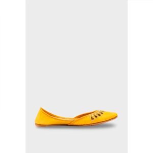 Yellow Leather Khussa EC8643