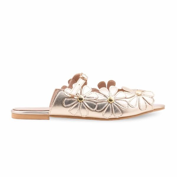 Golden Formal Slipper For Women FR8464