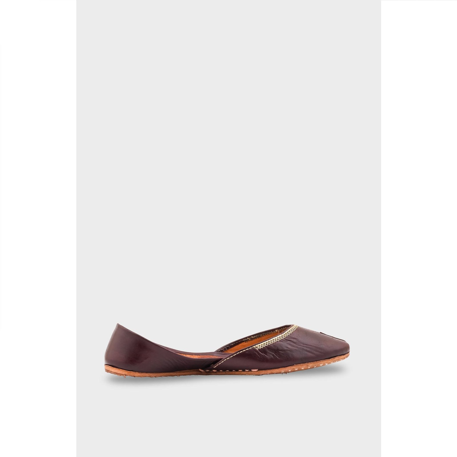 Coffee Leather Khussa EC8657