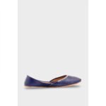 Navy Leather Khussa EC8657