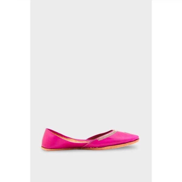 Sk Pink Leather Khussa EC8657