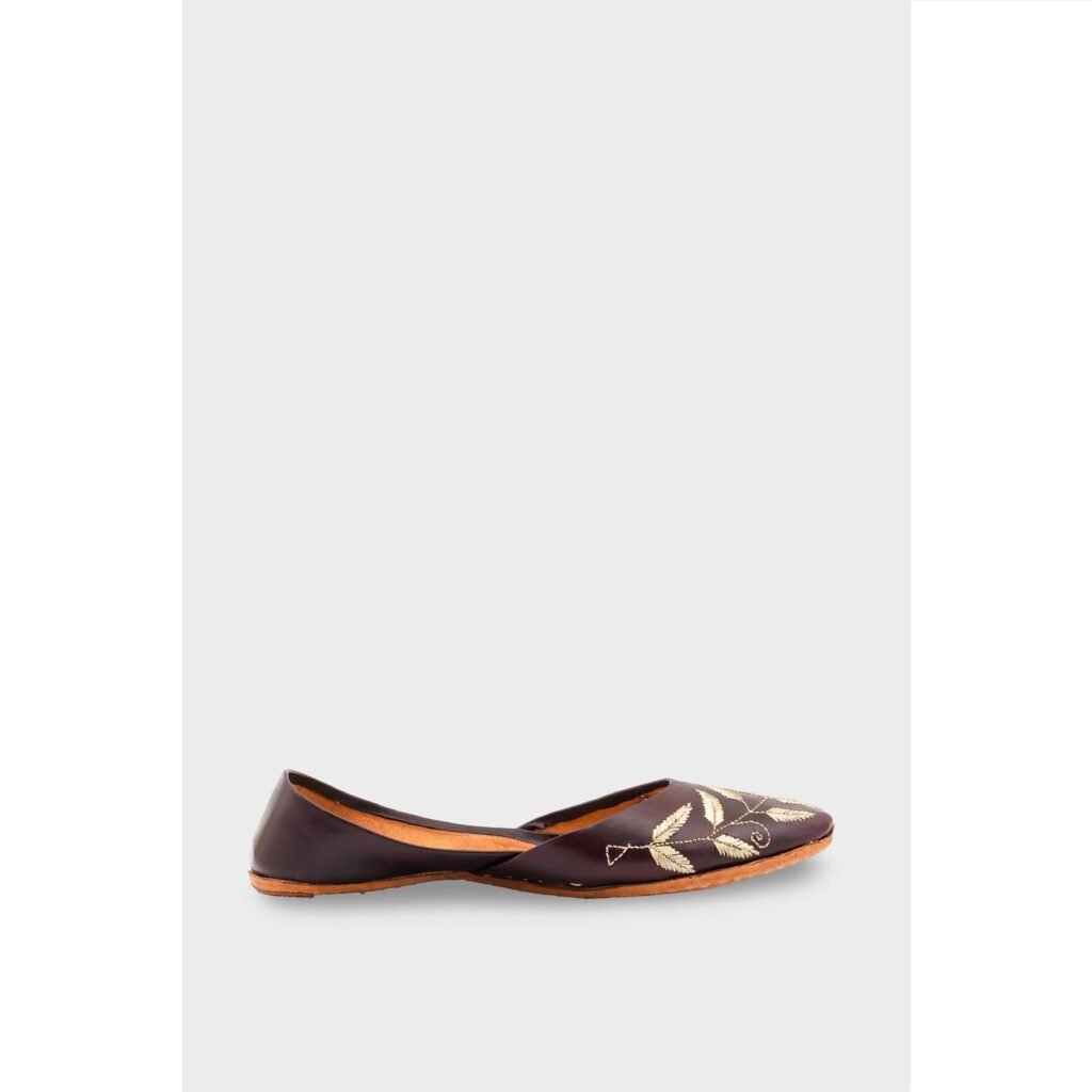 Brown Leather Khussa EC8658