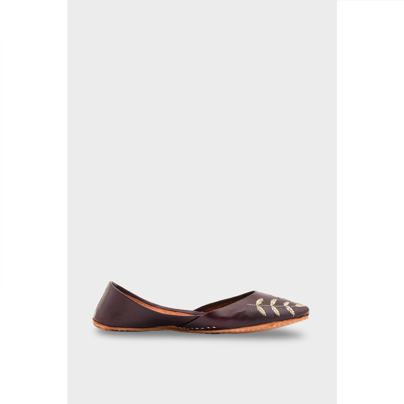 Coffee Leather Khussa EC8659