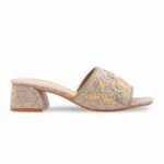 Beige Formal Slipper For Ladies FR8517