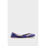 Navy Leather Khussa EC8660