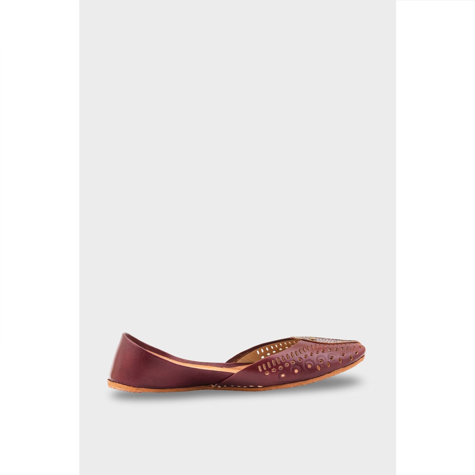 Red Leather Khussa EC8666