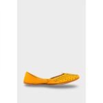 Yellow Leather Khussa EC8666