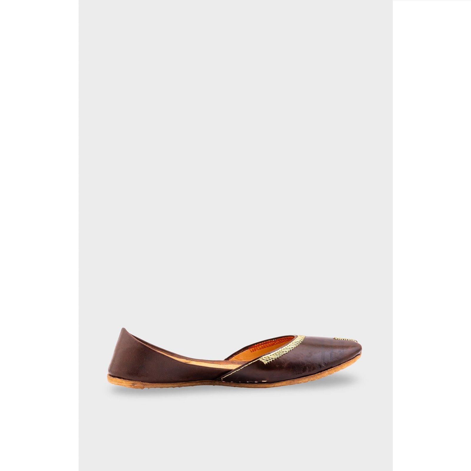 Brown Leather Khussa EC8667