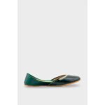 Green Leather Khussa EC8667