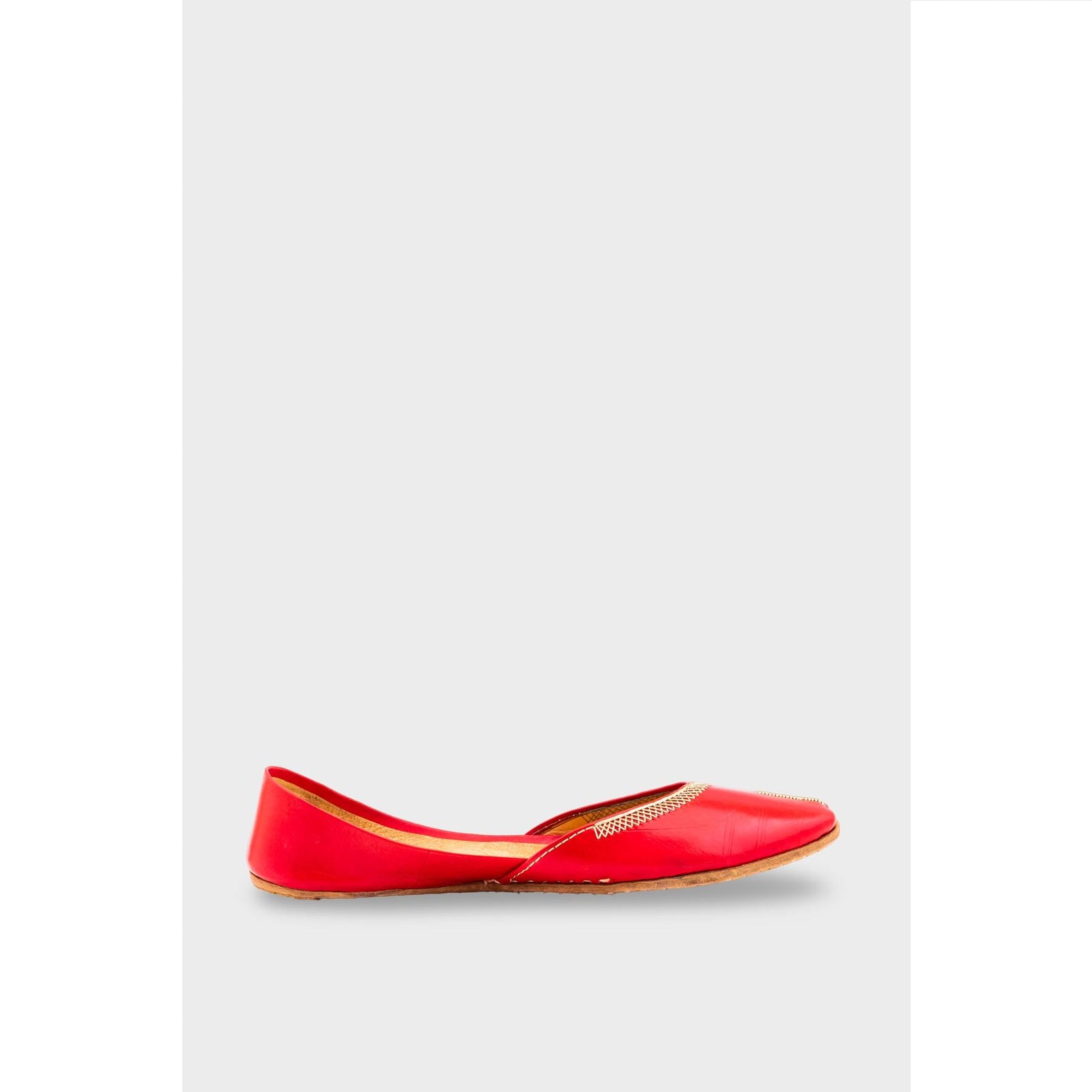 Red Leather Khussa EC8667