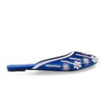 Blue Fancy Back Open Khussa EC8631