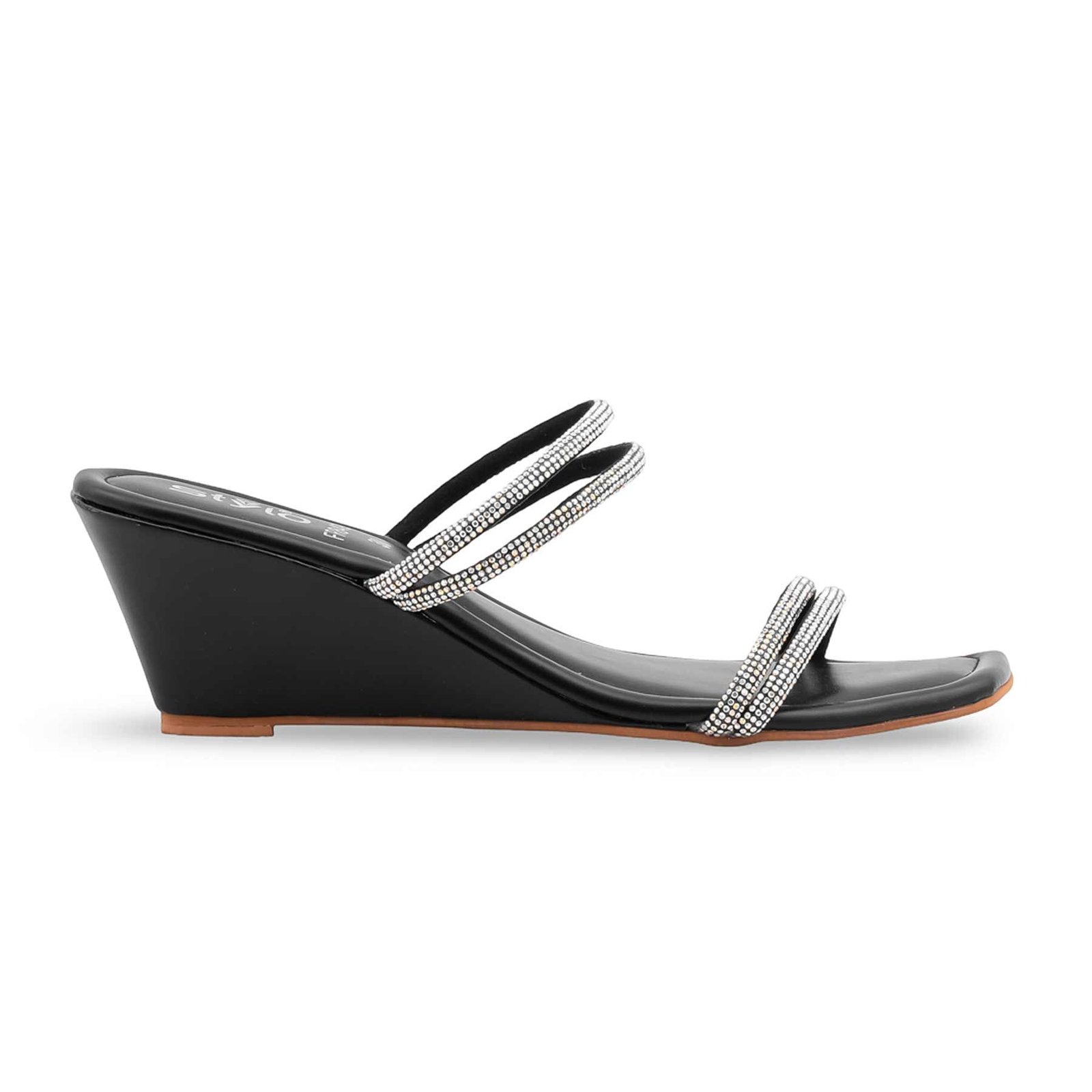 Black Formal Slipper For Ladies FR8498