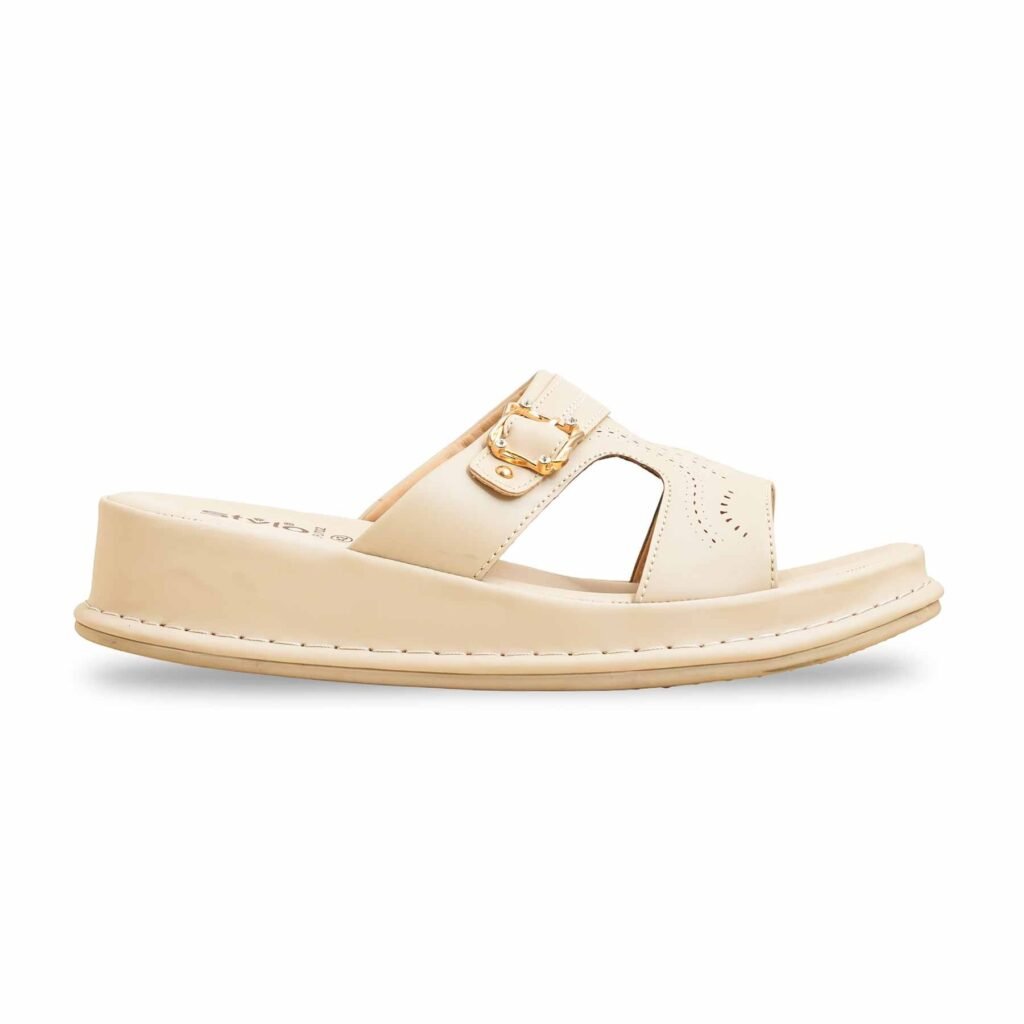 Beige Formal Slipper For Ladies LPU702