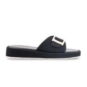 Black Formal Slipper For Ladies PU0631