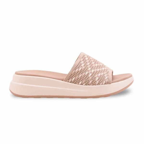 Beige Formal Slipper For Ladies PU0795