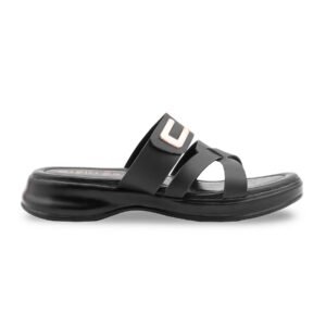 Black Formal Slipper For Ladies PU0651