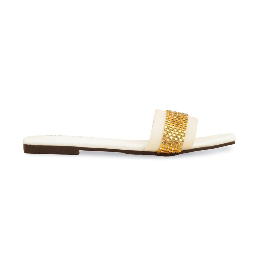 White Casual Slipper CL2056