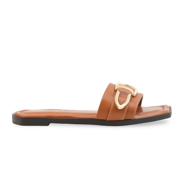 Tan Casual Women Slipper CL2333