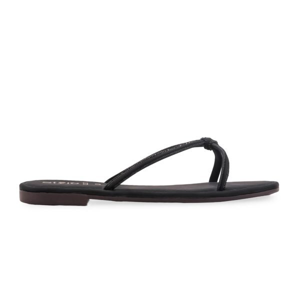 Black Casual Slipper For Ladies CL2287