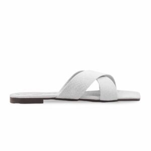Silver Casual Slipper For Women CL2277