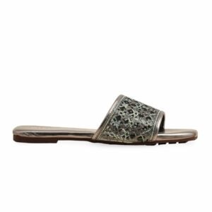 Grey Fancy Slipper For Ladies FN7997