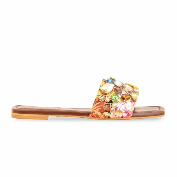 Brown Fancy Women Slipper FN7939