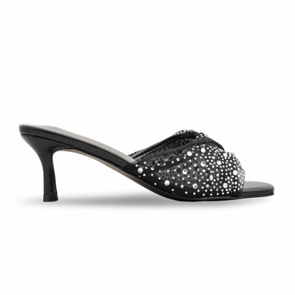Black Fancy Bridal Slipper FN7972