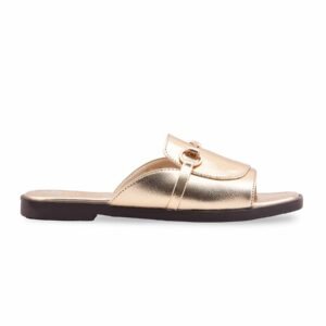 Golden Casual Slipper For Ladies CL2286