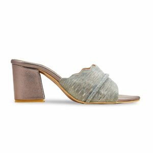 Grey Fancy Slipper For Ladies FN8005