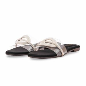 Black Casual Slipper For Women CL2172 - view 2
