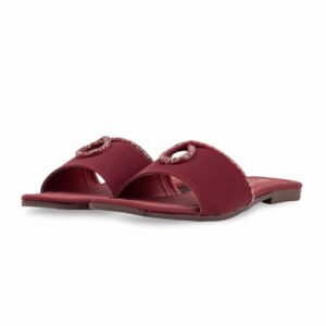 Maroon Casual Slipper For Women CL2246 - view 2