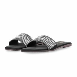 Black Casual Slipper For Women CL2265 - view 2